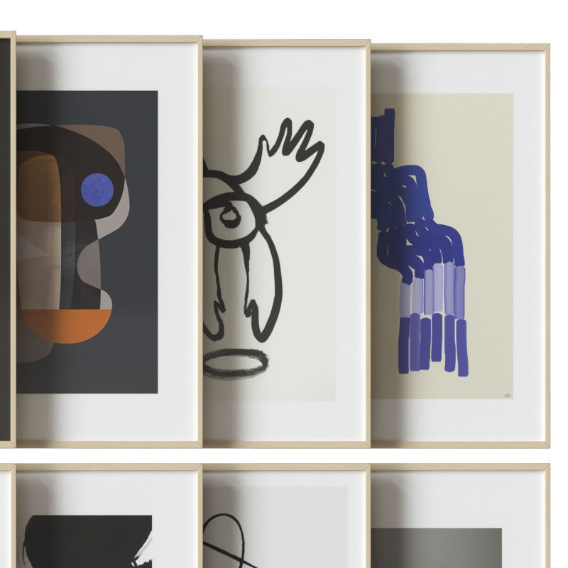 art work set 20 3D model_2