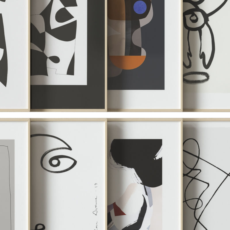 art work set 20 3D model_3