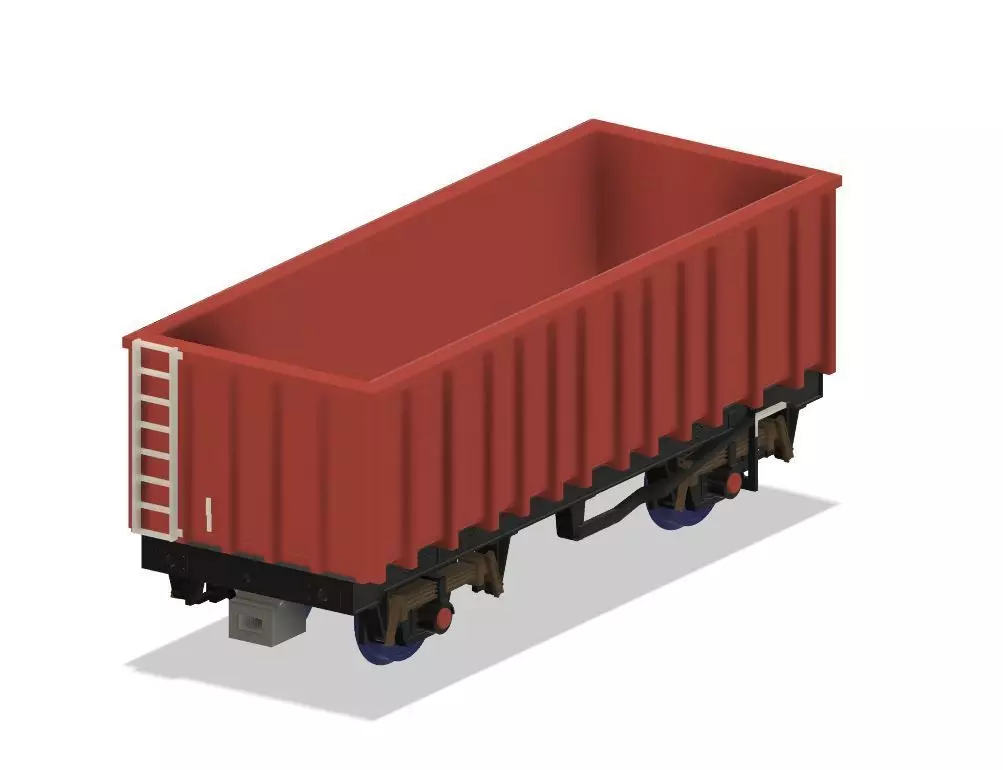 OO Model Railway MEA Box Wagon 3D print model