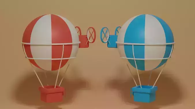 Cartoon Hot Air Balloon