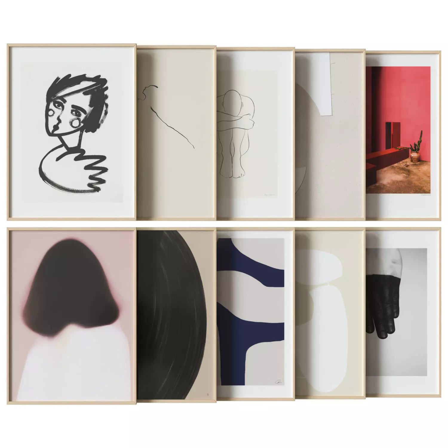 art work set 18 3D model_0