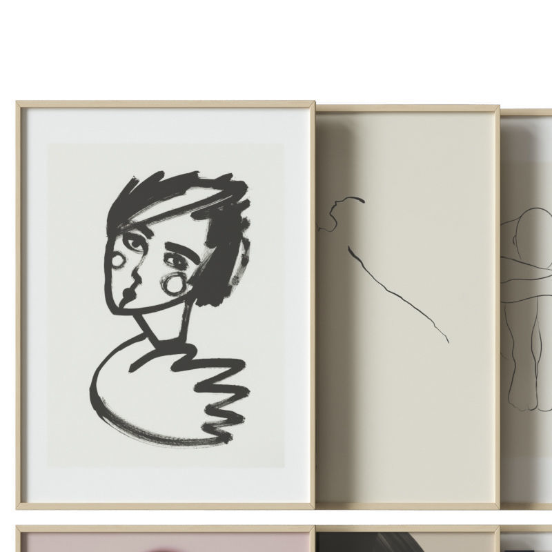 art work set 18 3D model_1