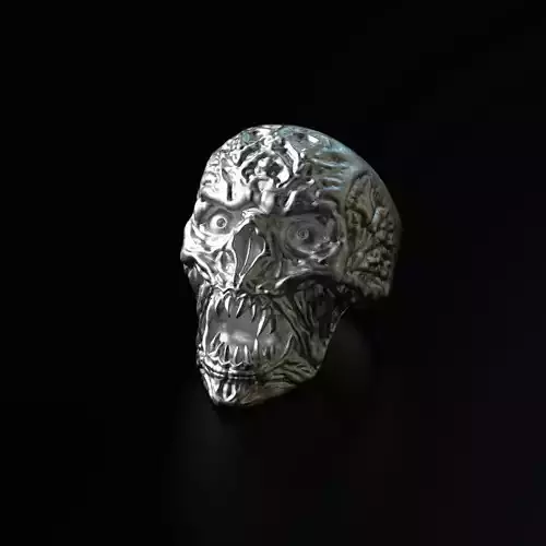 Ring Skull Vampire STL OBJ