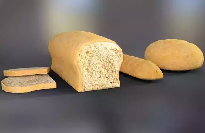 Breads bread with slices