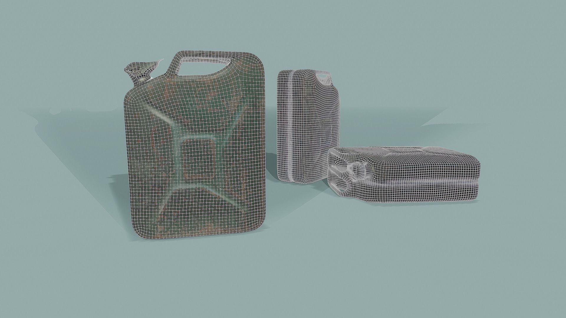 3D Scan Canister Low-poly 3D model_1