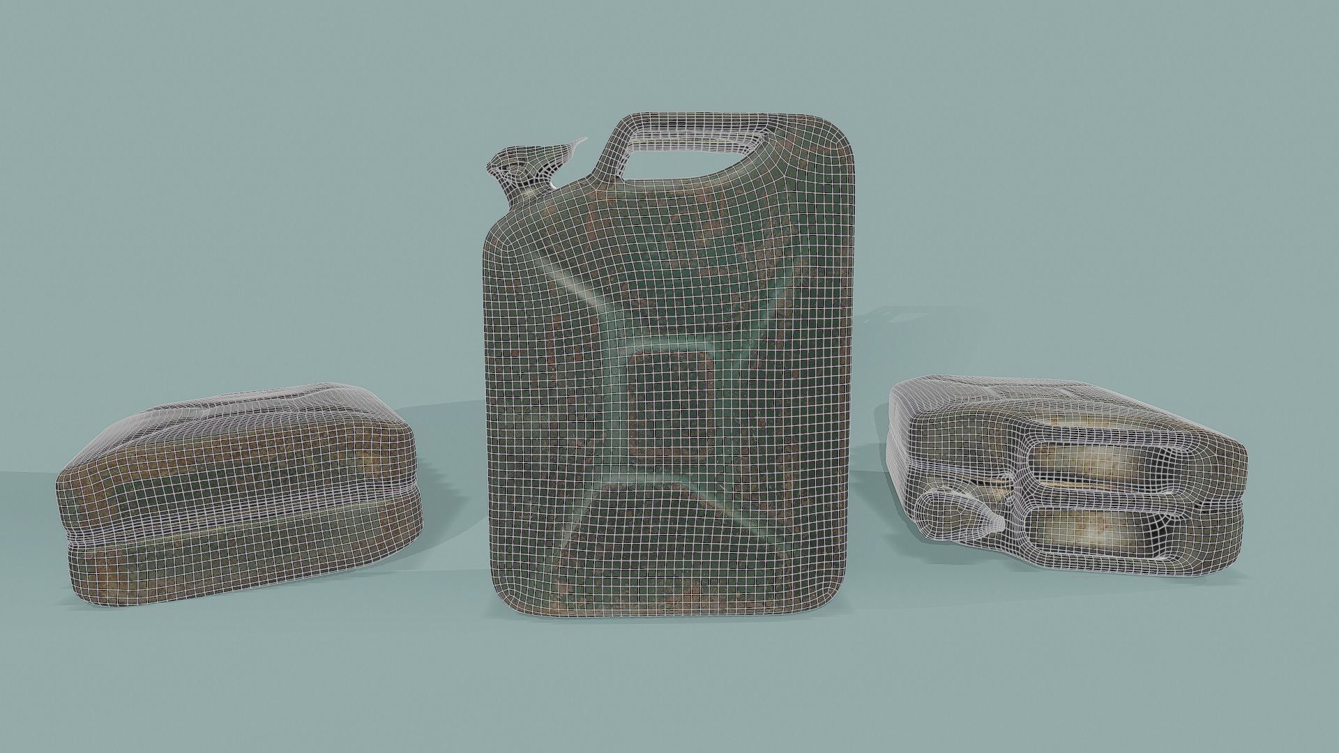 3D Scan Canister Low-poly 3D model_9