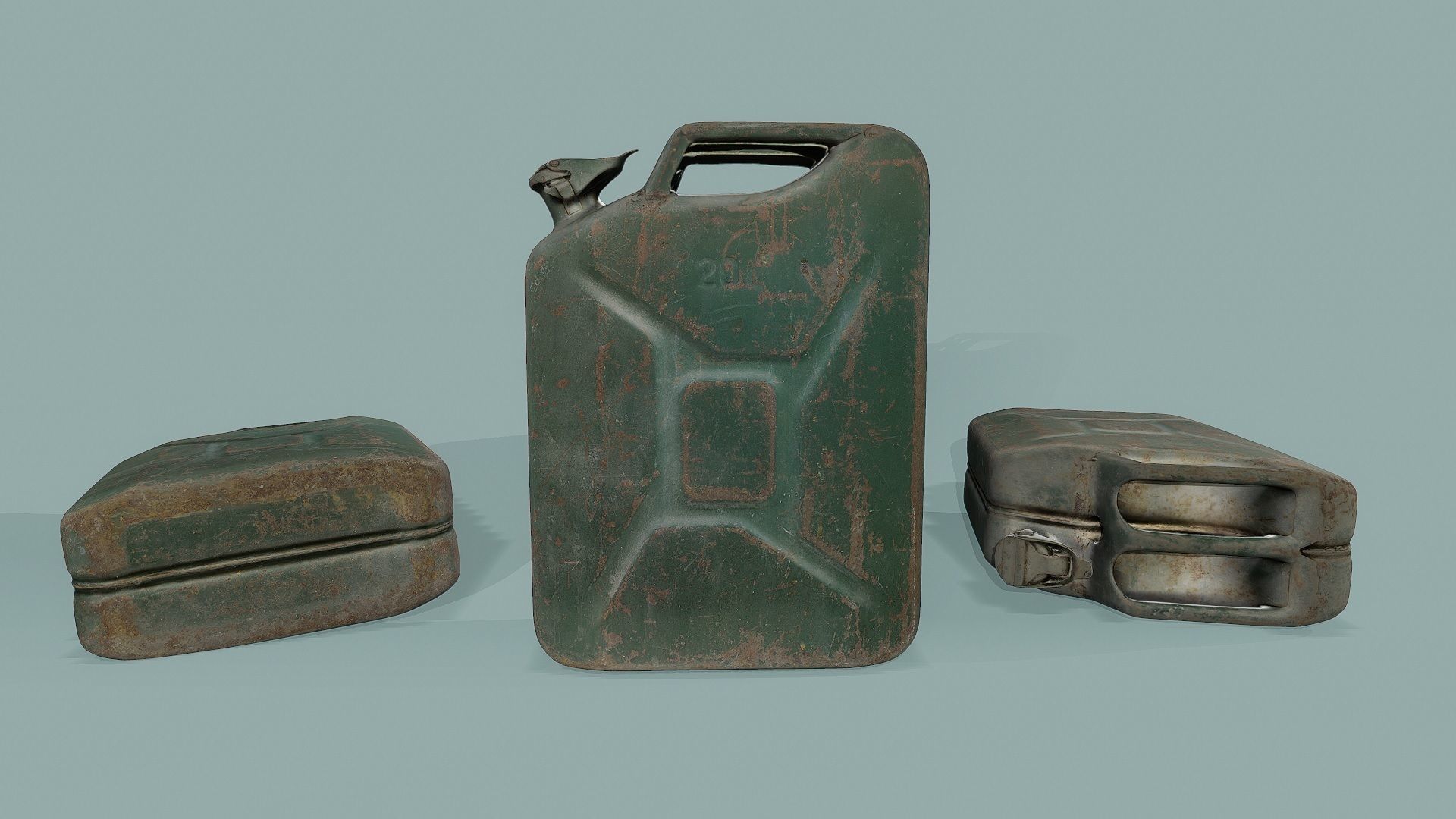 3D Scan Canister Low-poly 3D model_8
