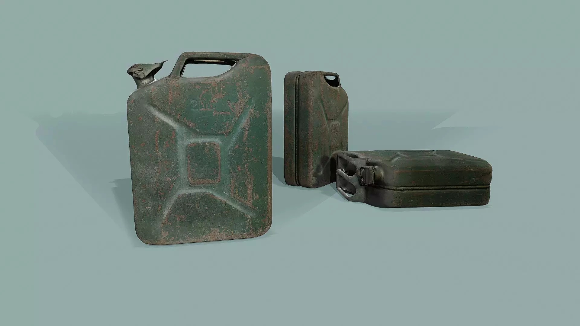 3D Scan Canister Low-poly 3D model_0