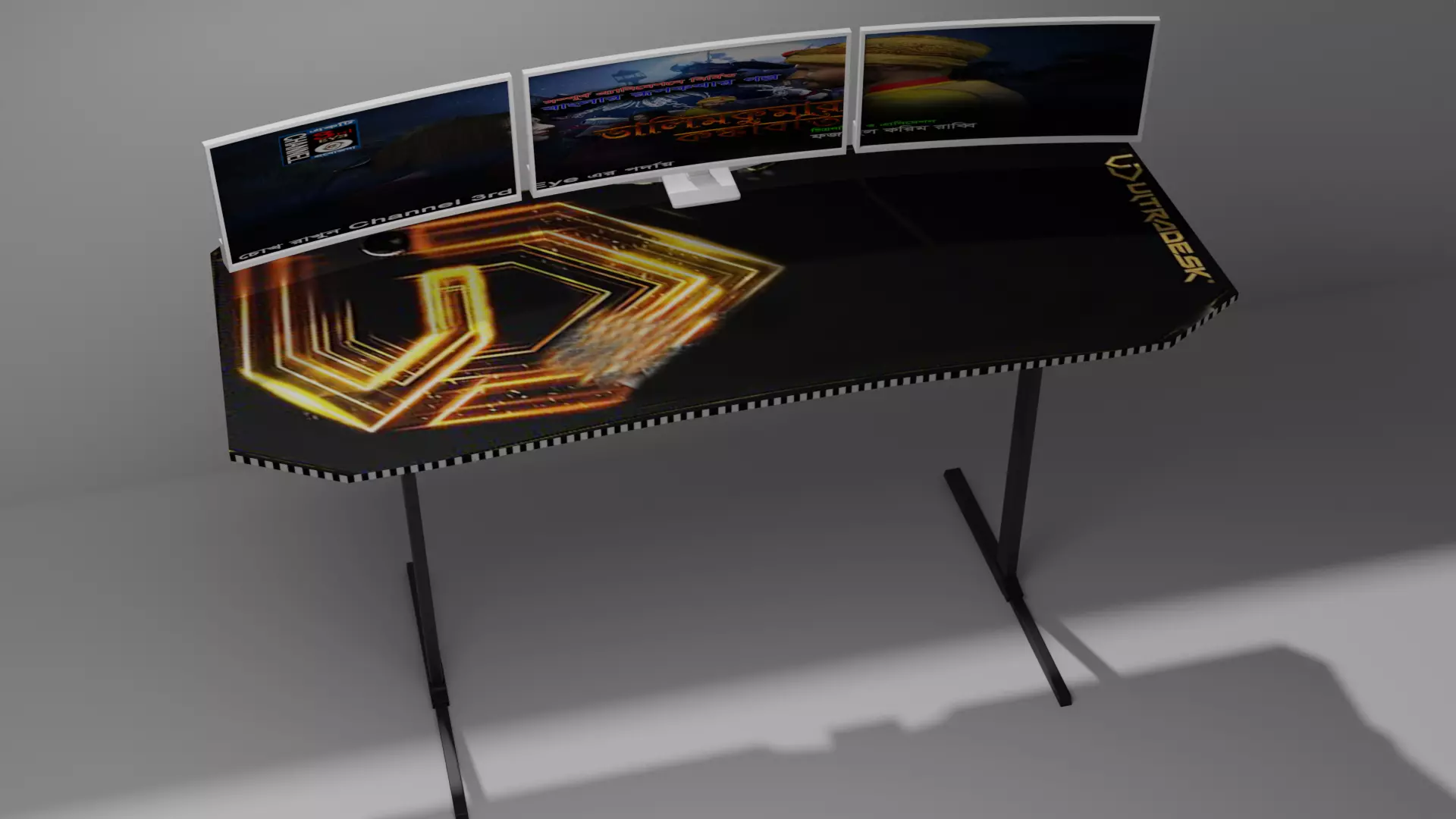 Game Table 3D model_0