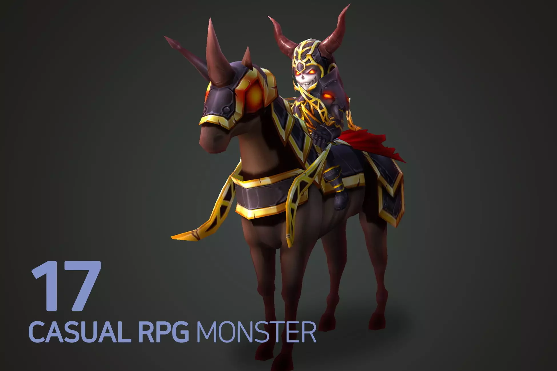 Casual RPG Monster - 17 Marsran Low-poly 3D model_0