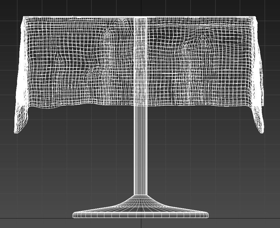 Dining table with mantel 3D model_9