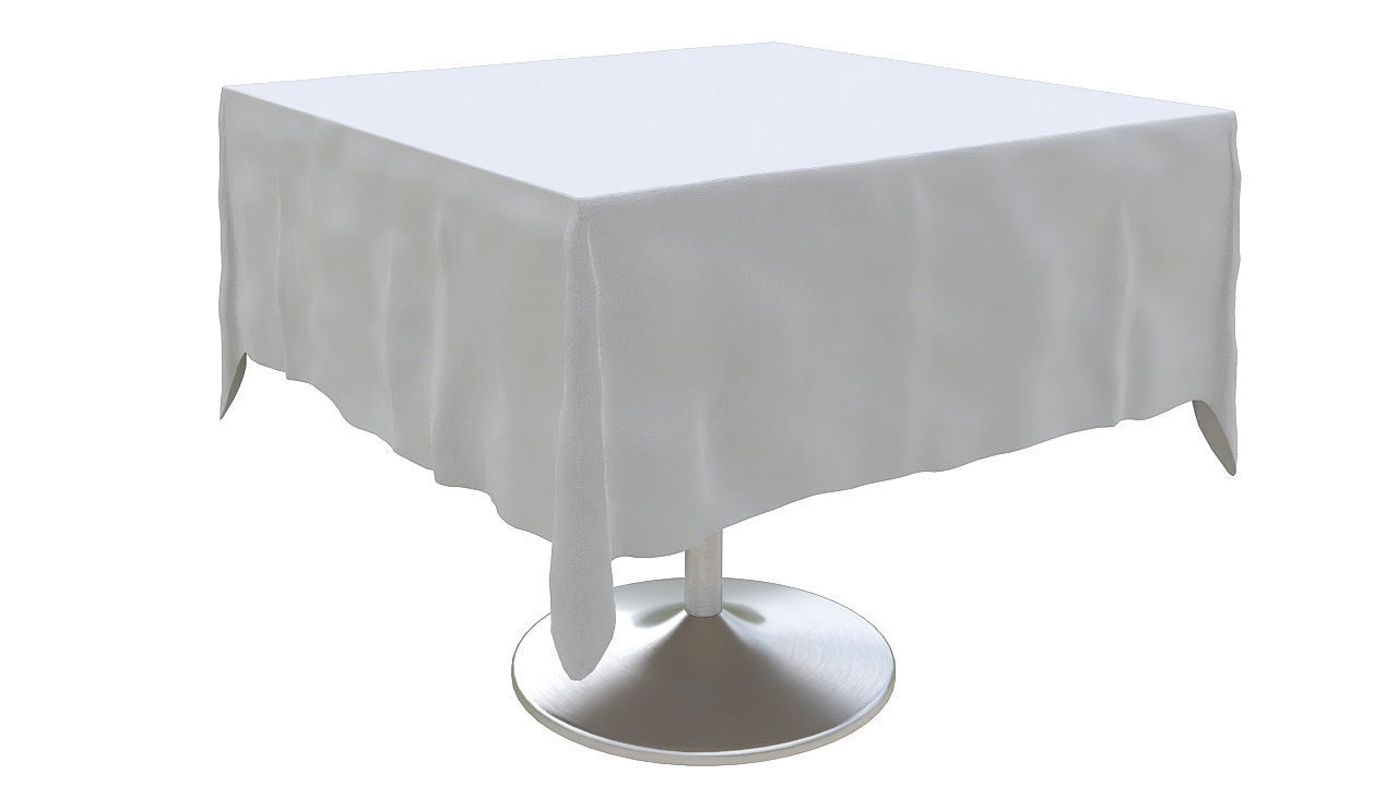 Dining table with mantel 3D model_1