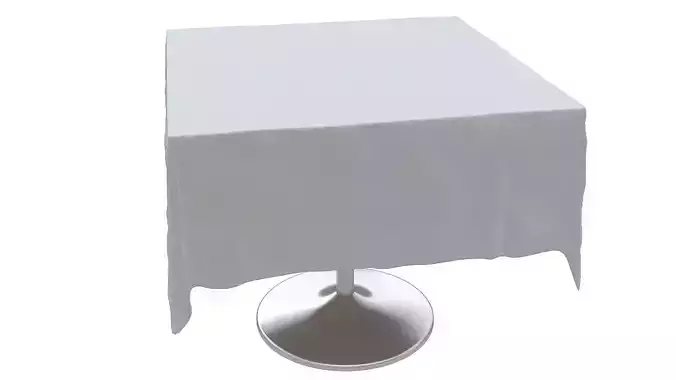 Dining table with mantel 3D model