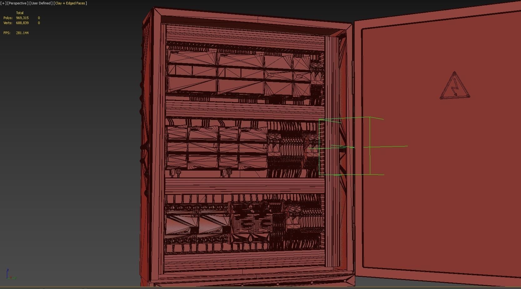 Electric control panel 3D model_24