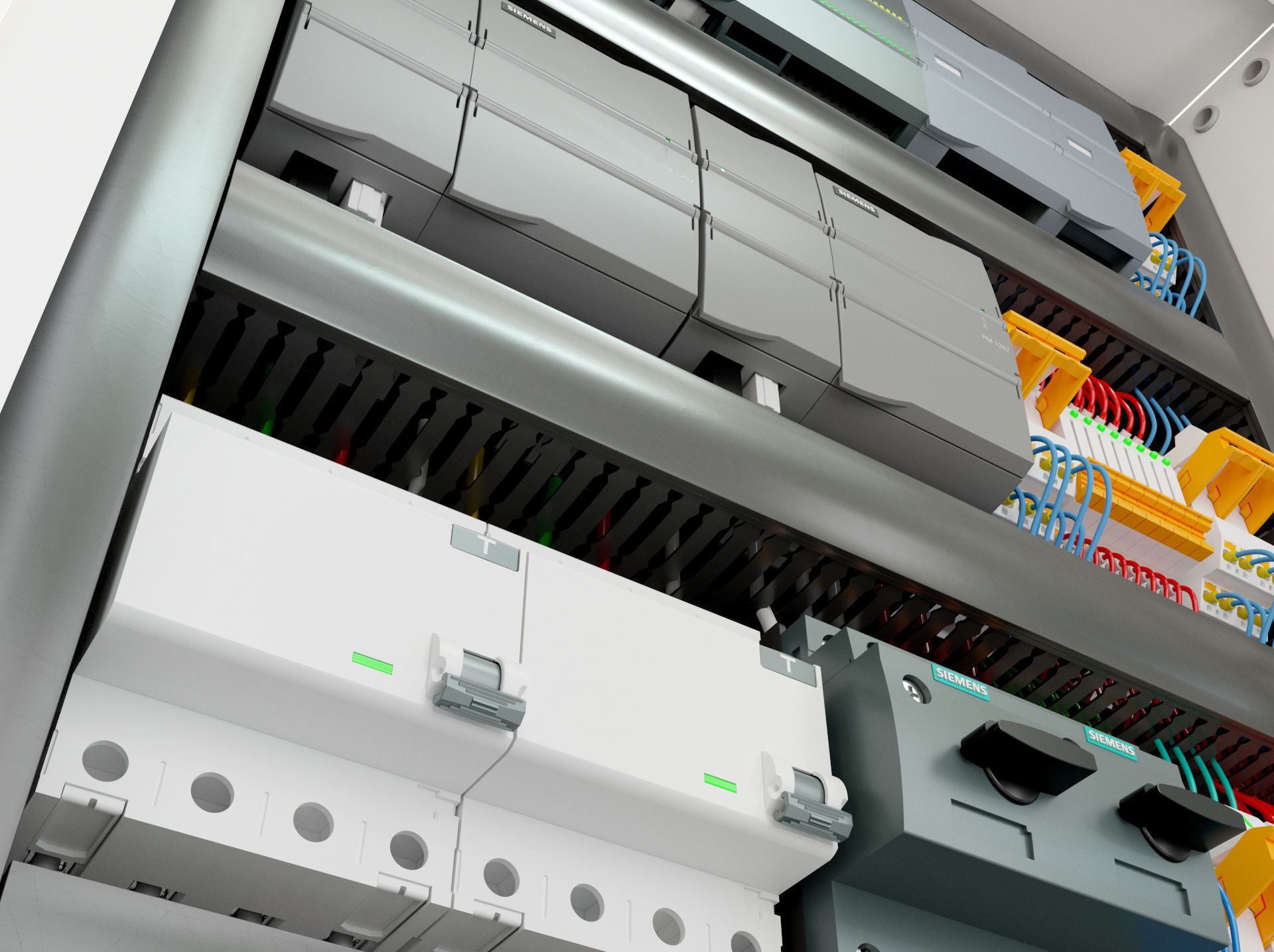 Electric control panel 3D model_11