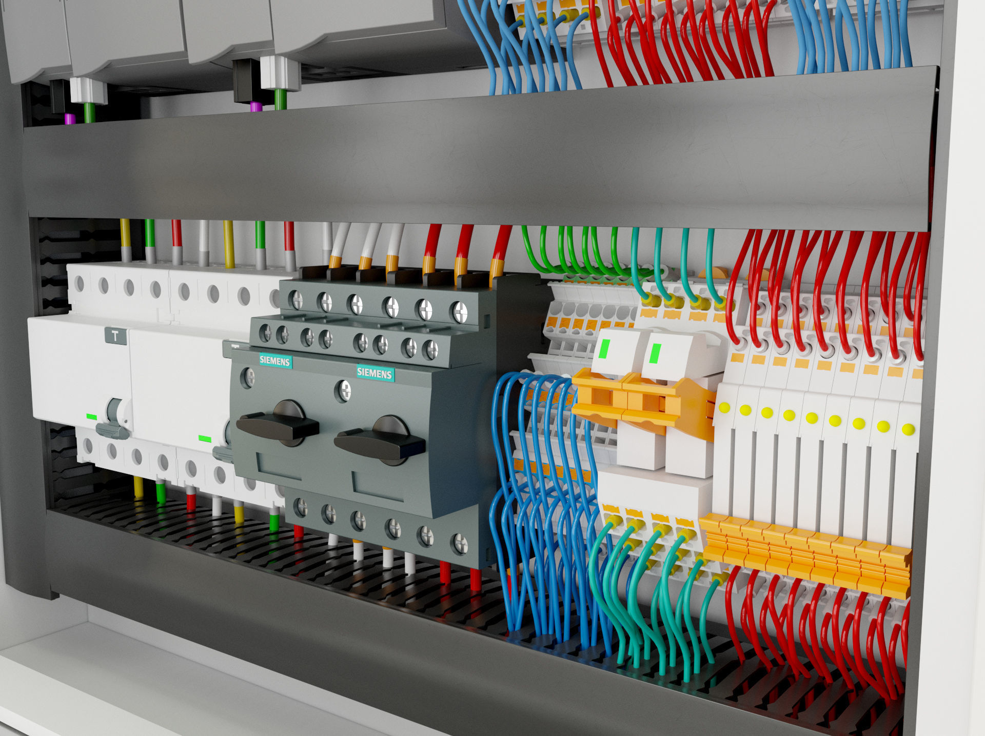 Electric control panel 3D model_9