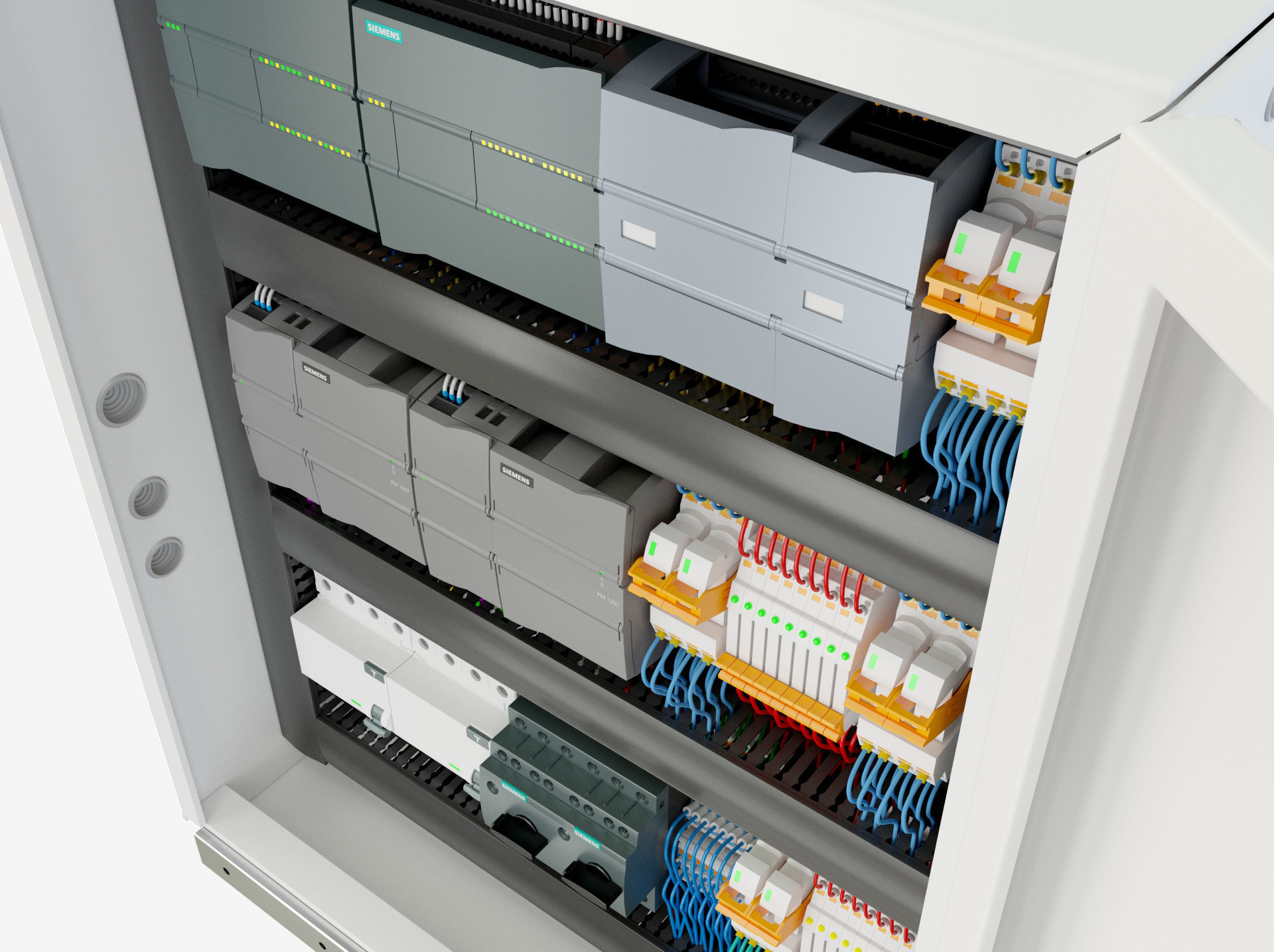 Electric control panel 3D model_6