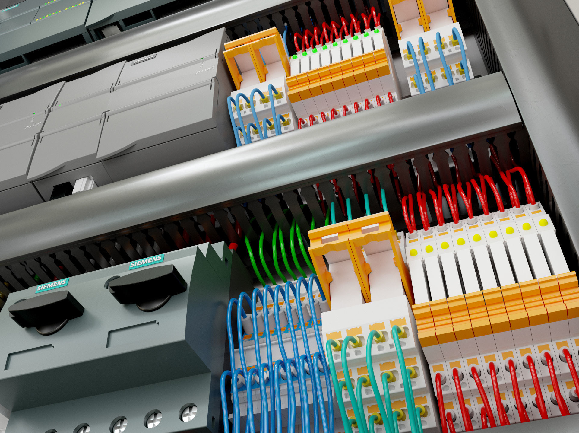 Electric control panel 3D model_10