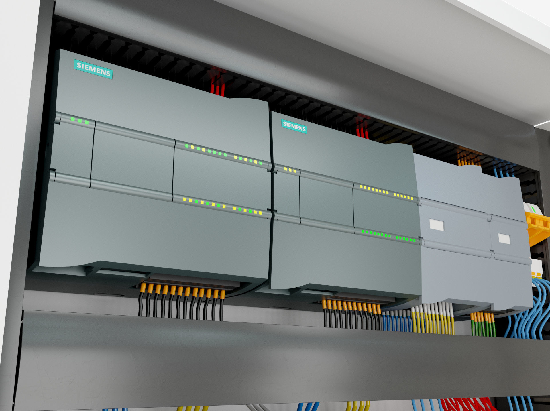 Electric control panel 3D model_3