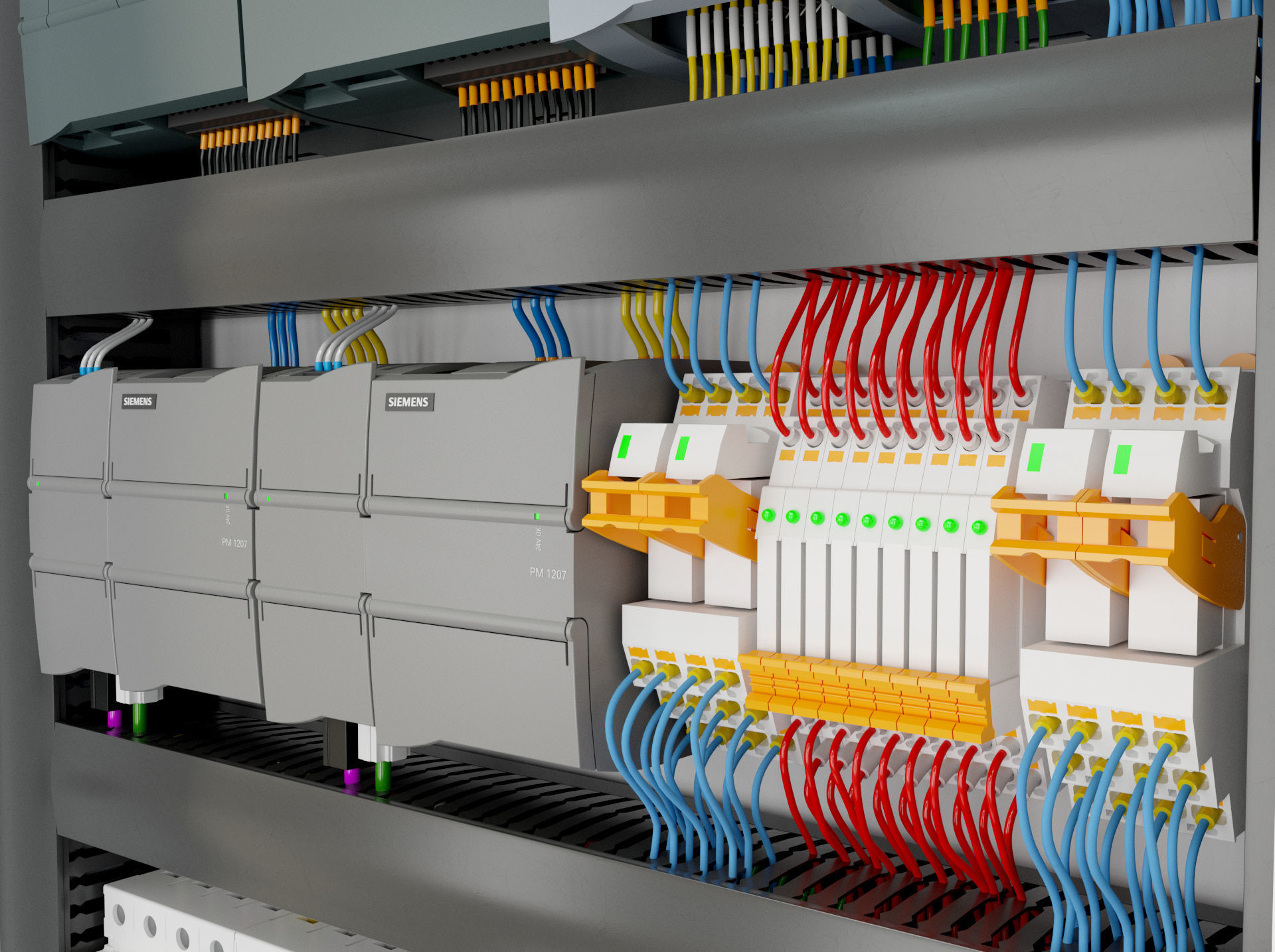 Electric control panel 3D model_8