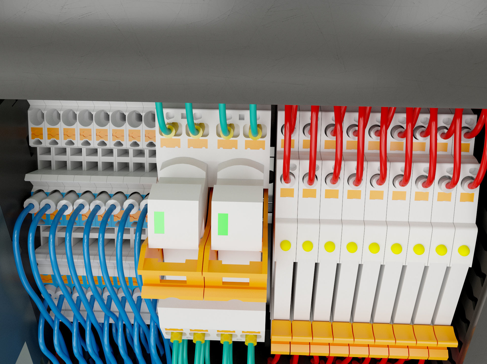 Electric control panel 3D model_13