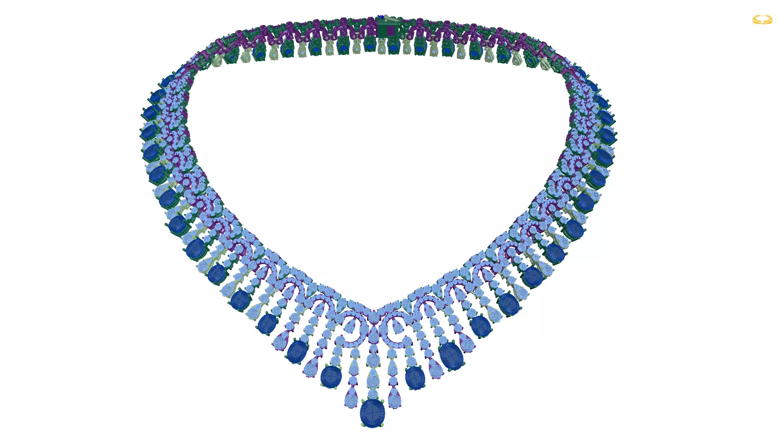 necklaces necklace with beads 3D print model_0