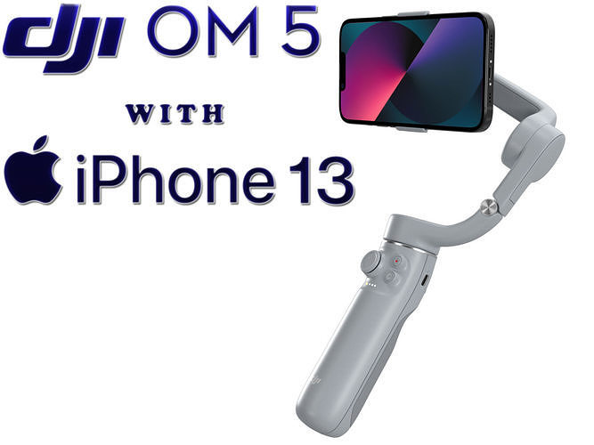 DJI OM 5 with iPhone 13 3D model