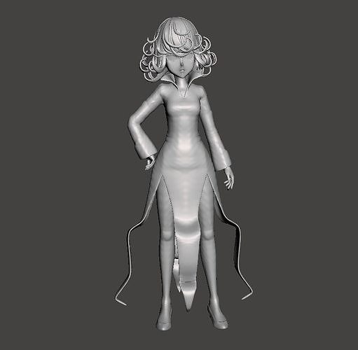 Tatsumaki One punch man 3D Model 3D print model