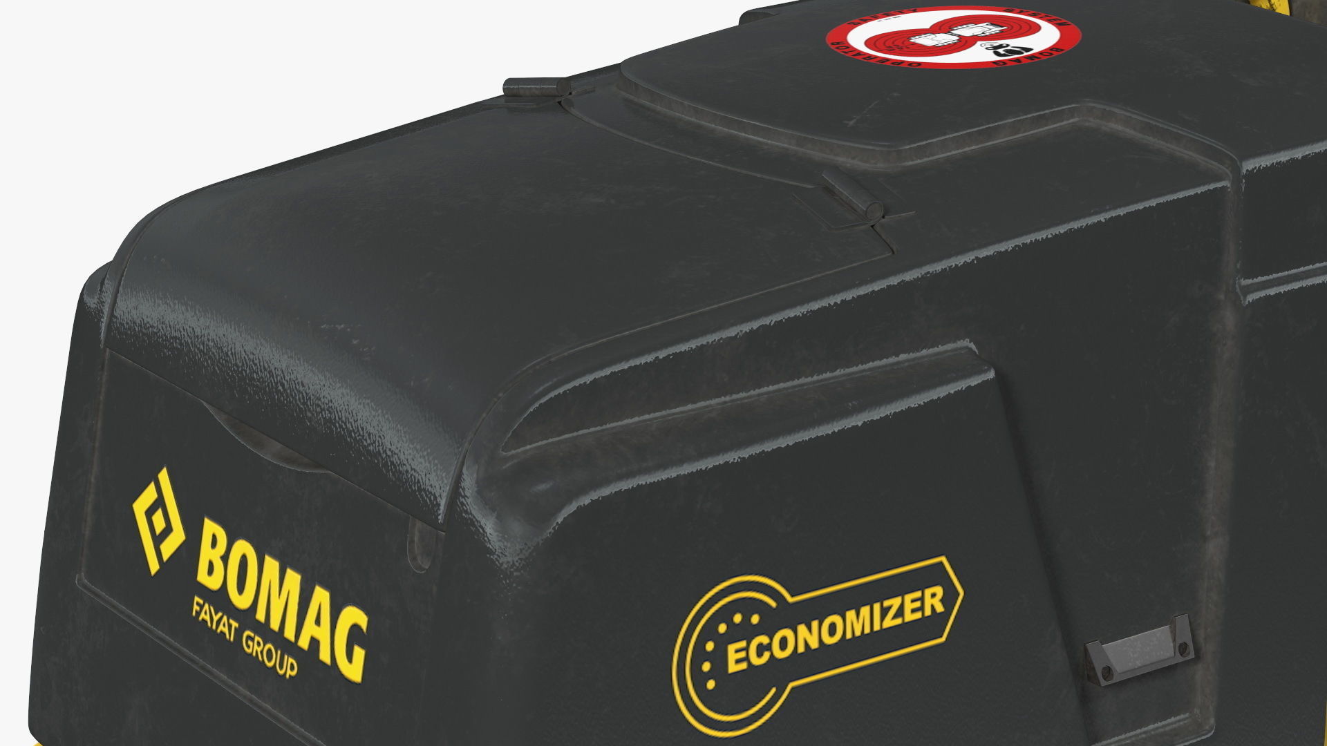 Trench Roller Bomag BMP 8500 Dirty Rigged 3D model_18