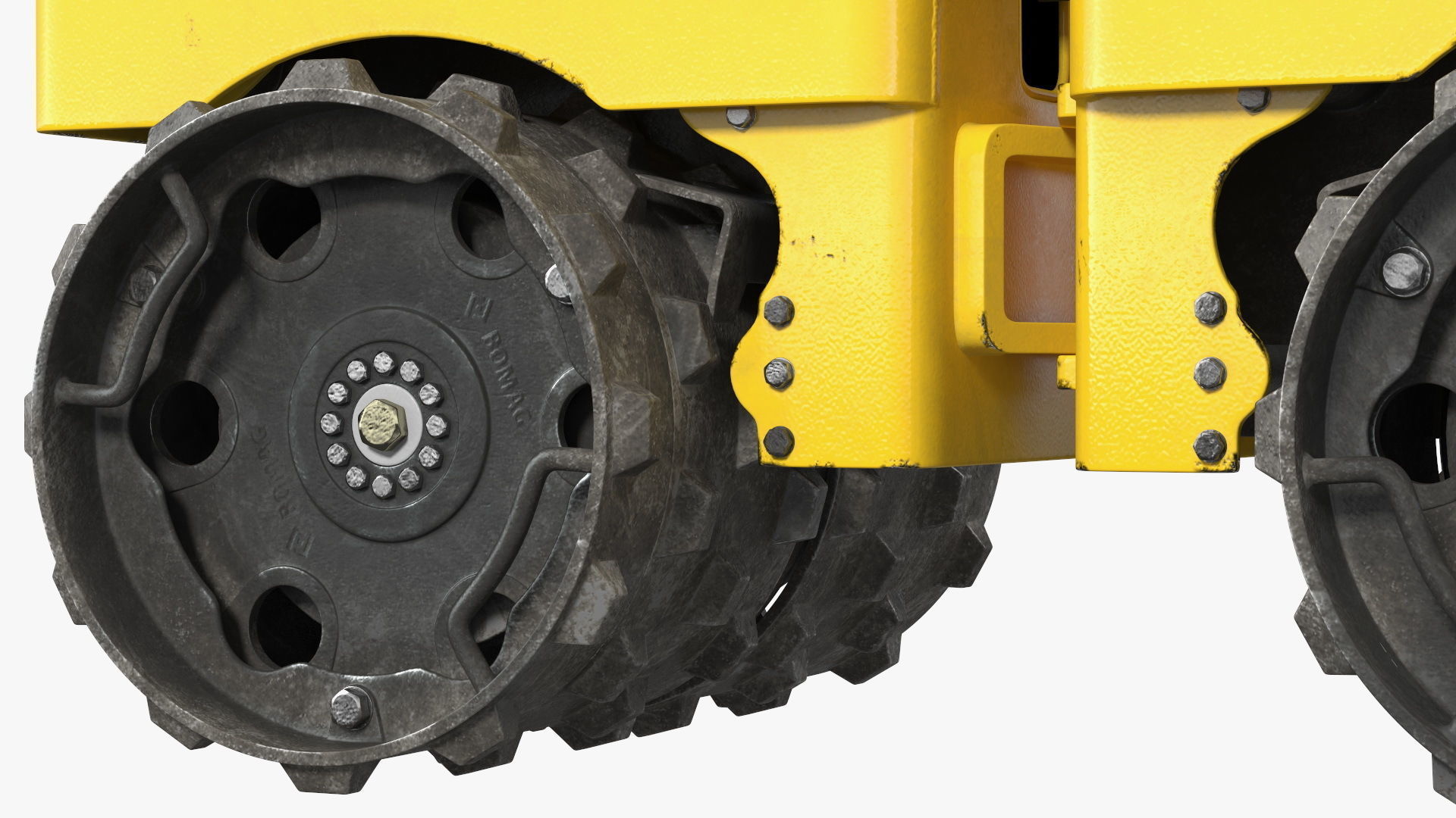 Trench Roller Bomag BMP 8500 Dirty Rigged 3D model_15