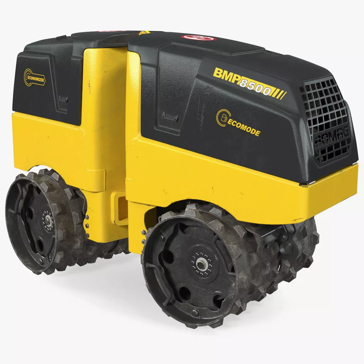 Trench Roller Bomag BMP 8500 Dirty Rigged 3D model_0
