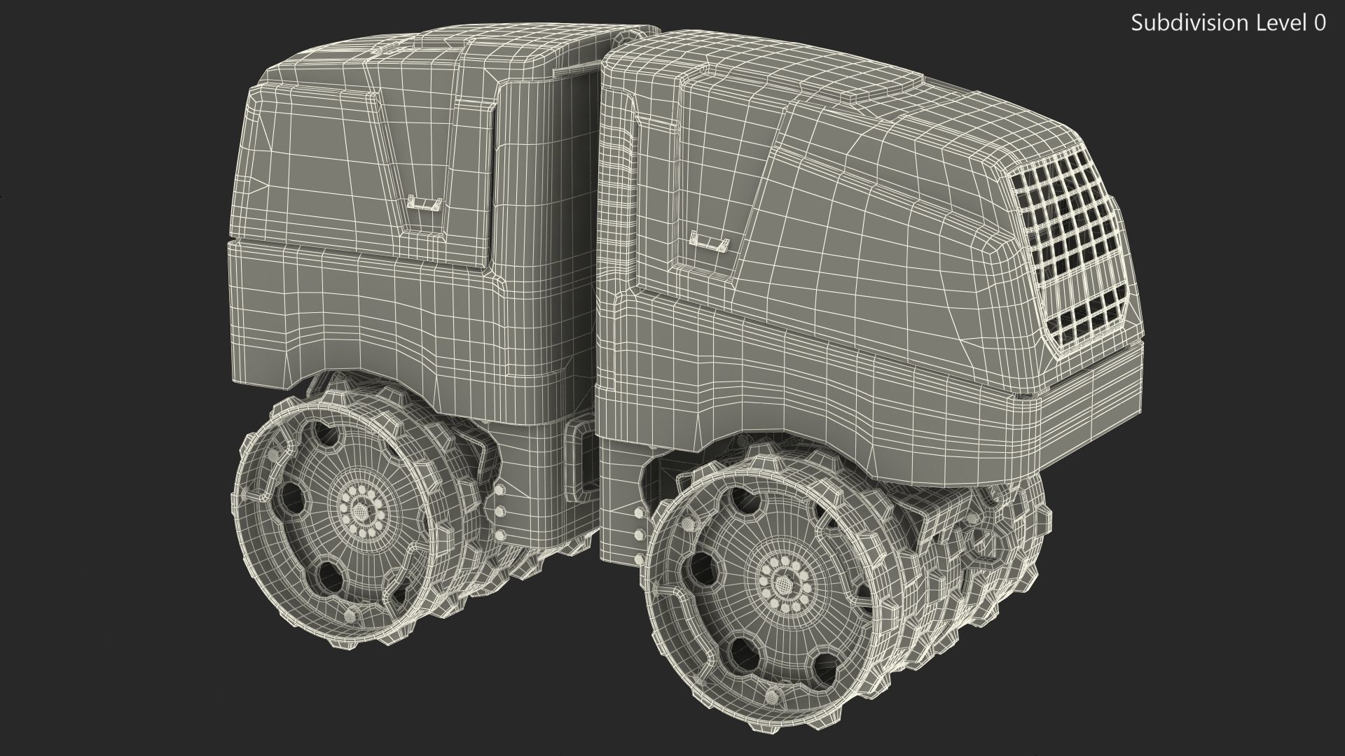 Trench Roller Bomag BMP 8500 Dirty Rigged 3D model_20