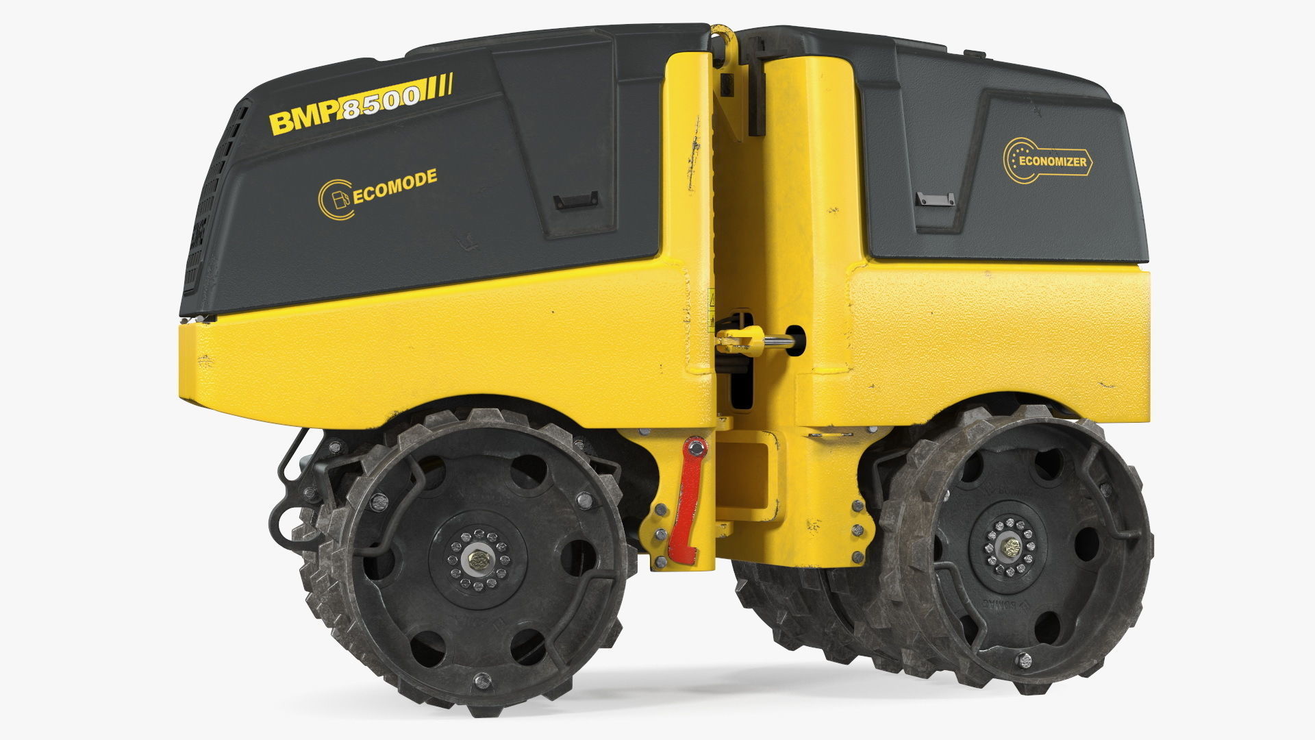 Trench Roller Bomag BMP 8500 Dirty Rigged 3D model_9