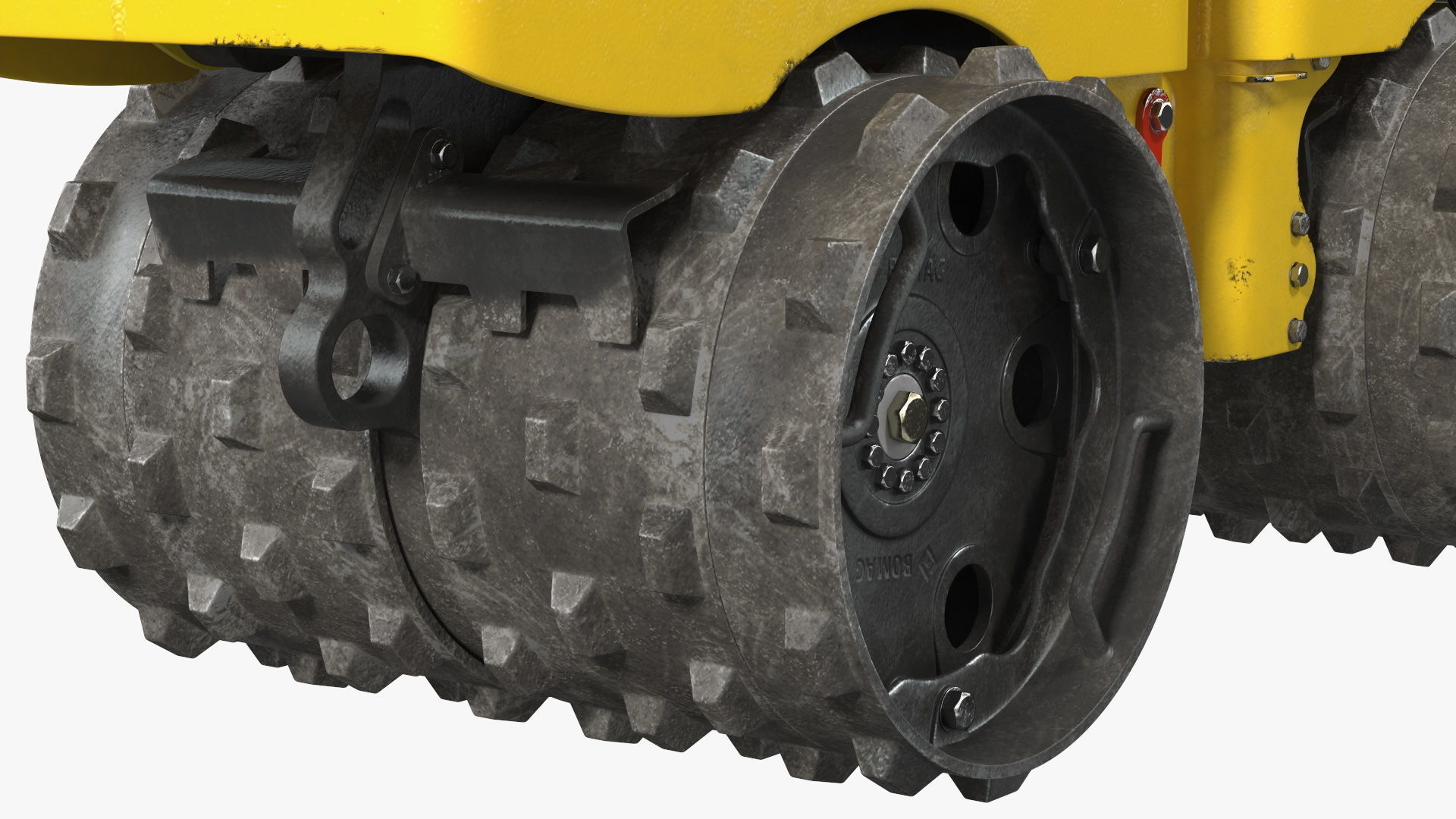 Trench Roller Bomag BMP 8500 Dirty Rigged 3D model_14