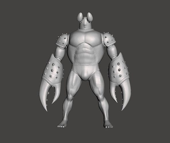 Crablante One punch man 3D Model 3D print model