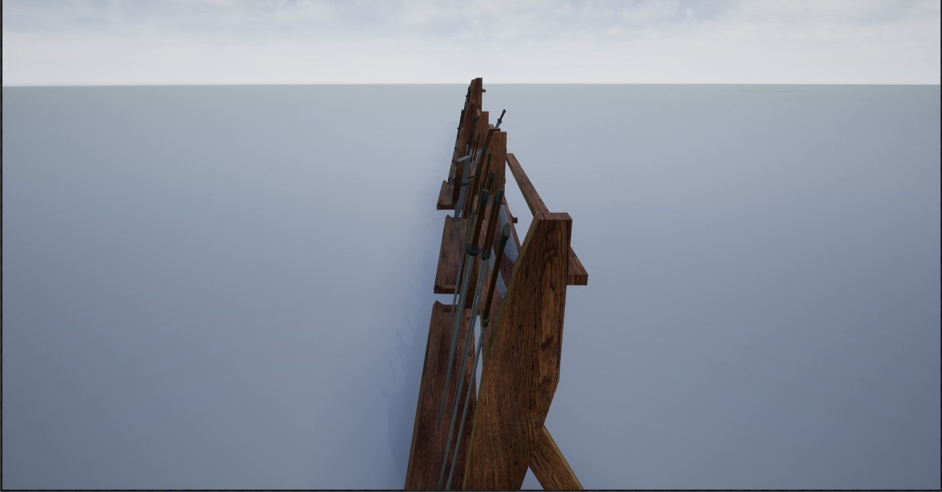 Lowpoly Sword Weapon Racks Low-poly 3D model_16