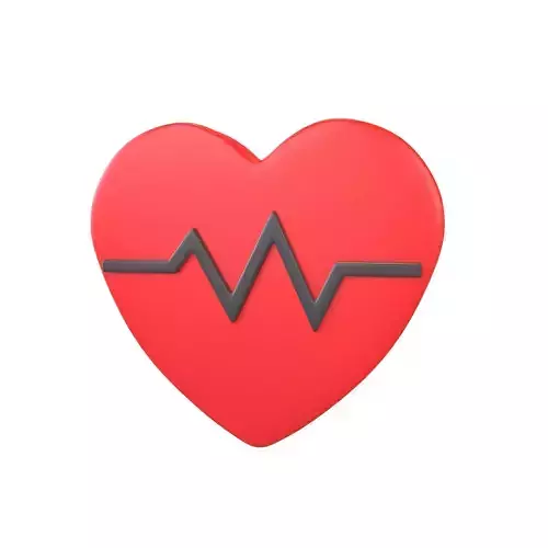 Heartbeat Pulse Symbol v1 004