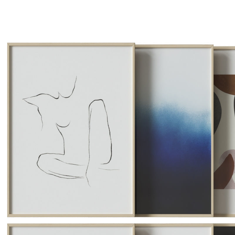 art work set 15 3D model_1