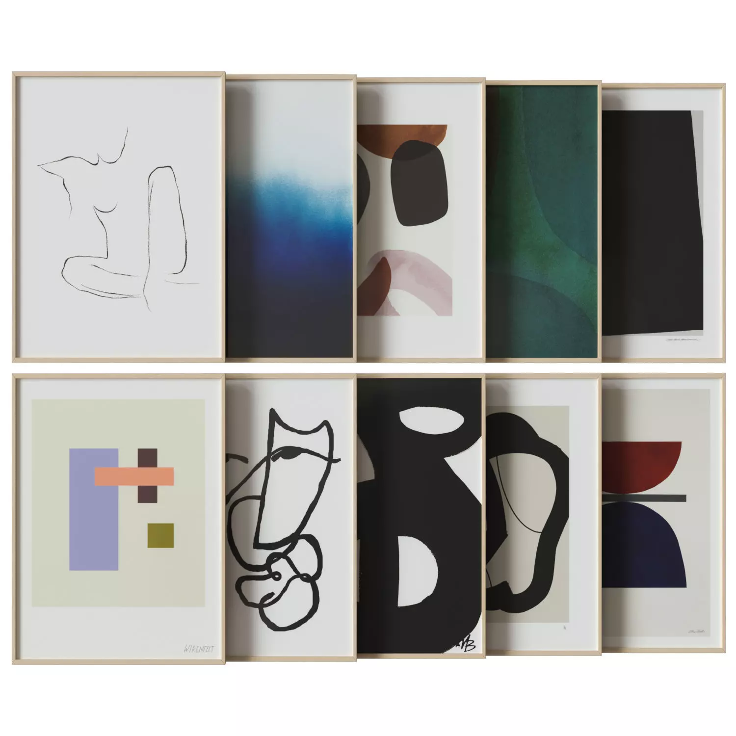 art work set 15 3D model_0