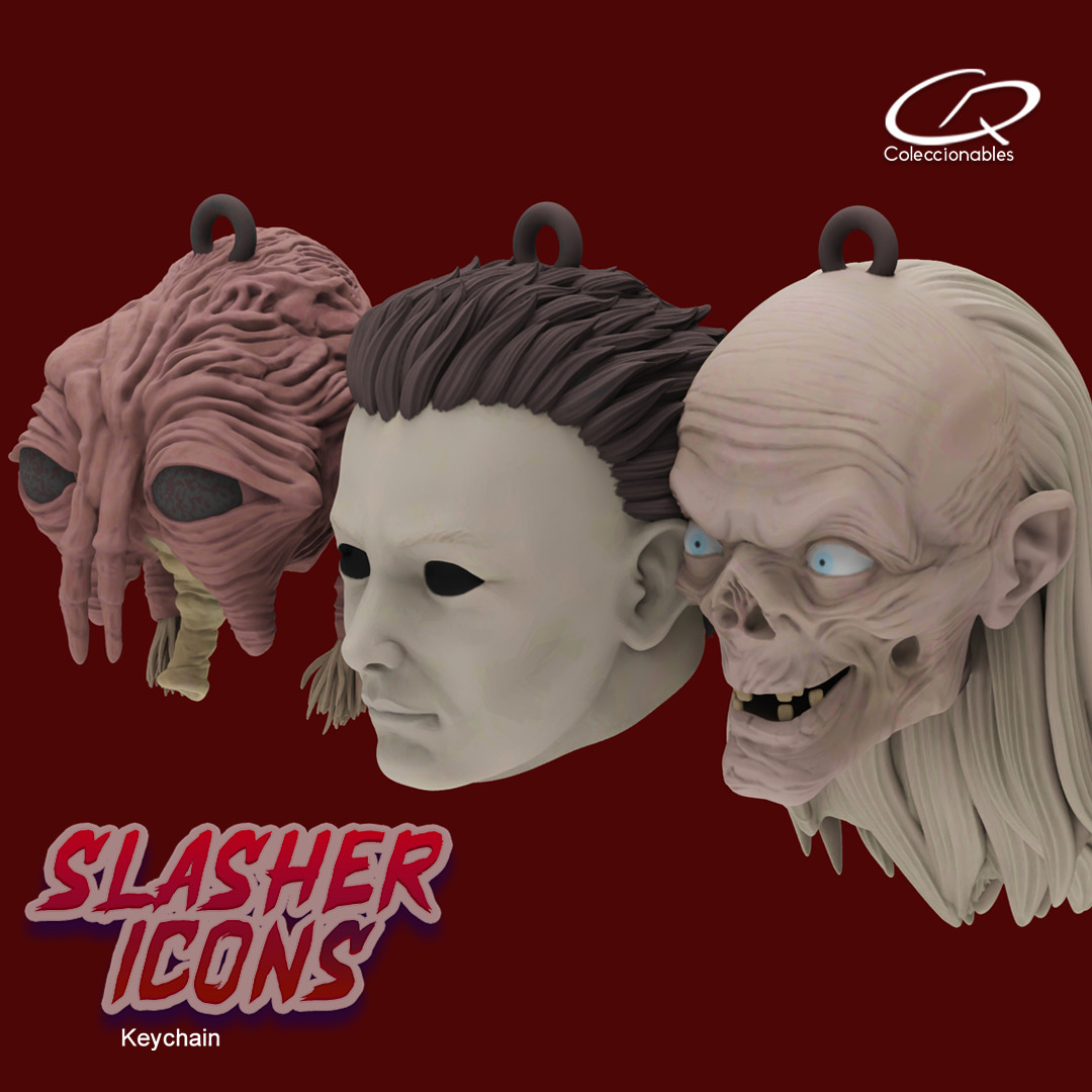 Horror Keychain  - Special  Edition Slasher Icons  print 3D 3D print model_5