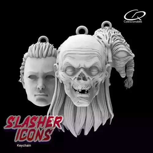Horror Keychain  - Special  Edition Slasher Icons  print 3D 3D print model