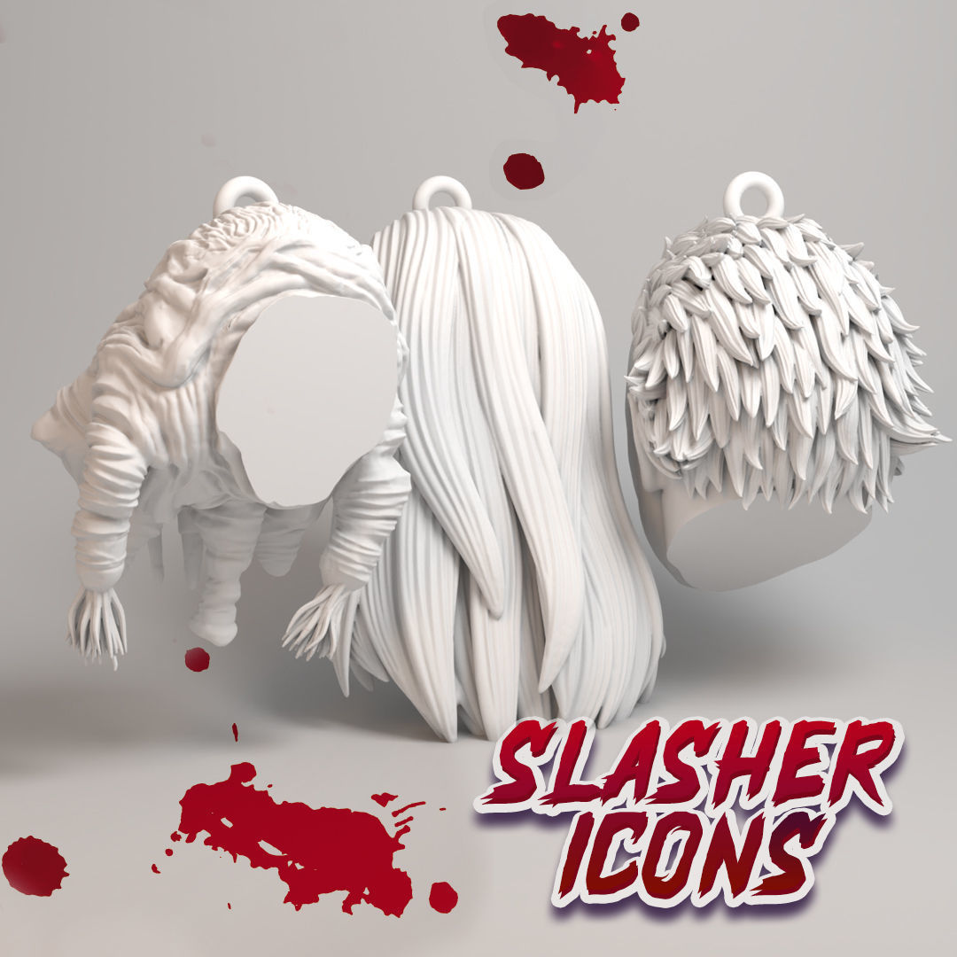 Horror Keychain  - Special  Edition Slasher Icons  print 3D 3D print model_14