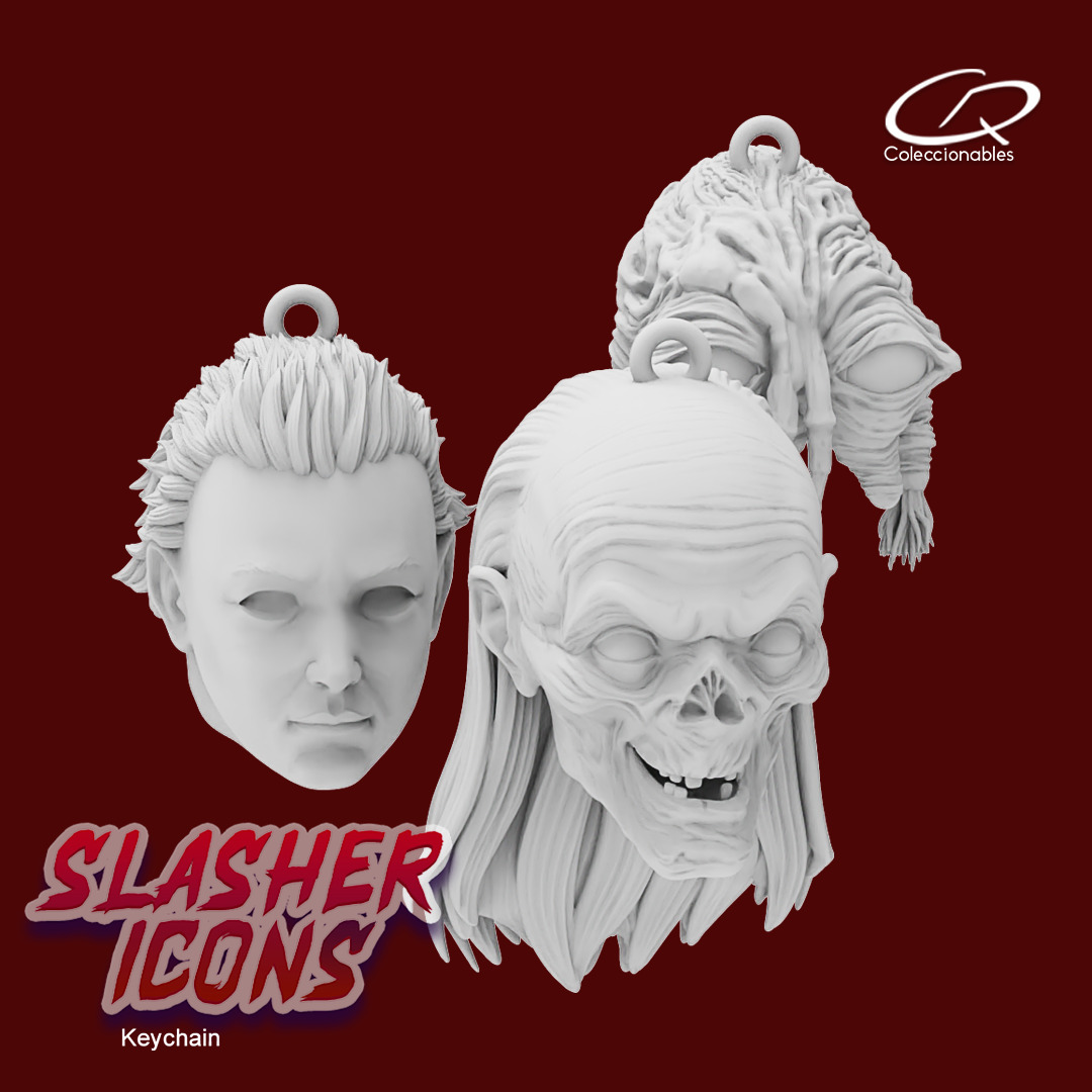 Horror Keychain  - Special  Edition Slasher Icons  print 3D 3D print model_9