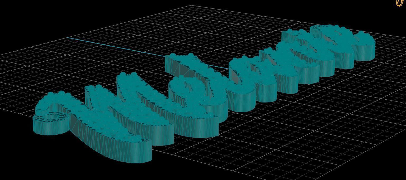 Name necklace Melanie 3D print model_4