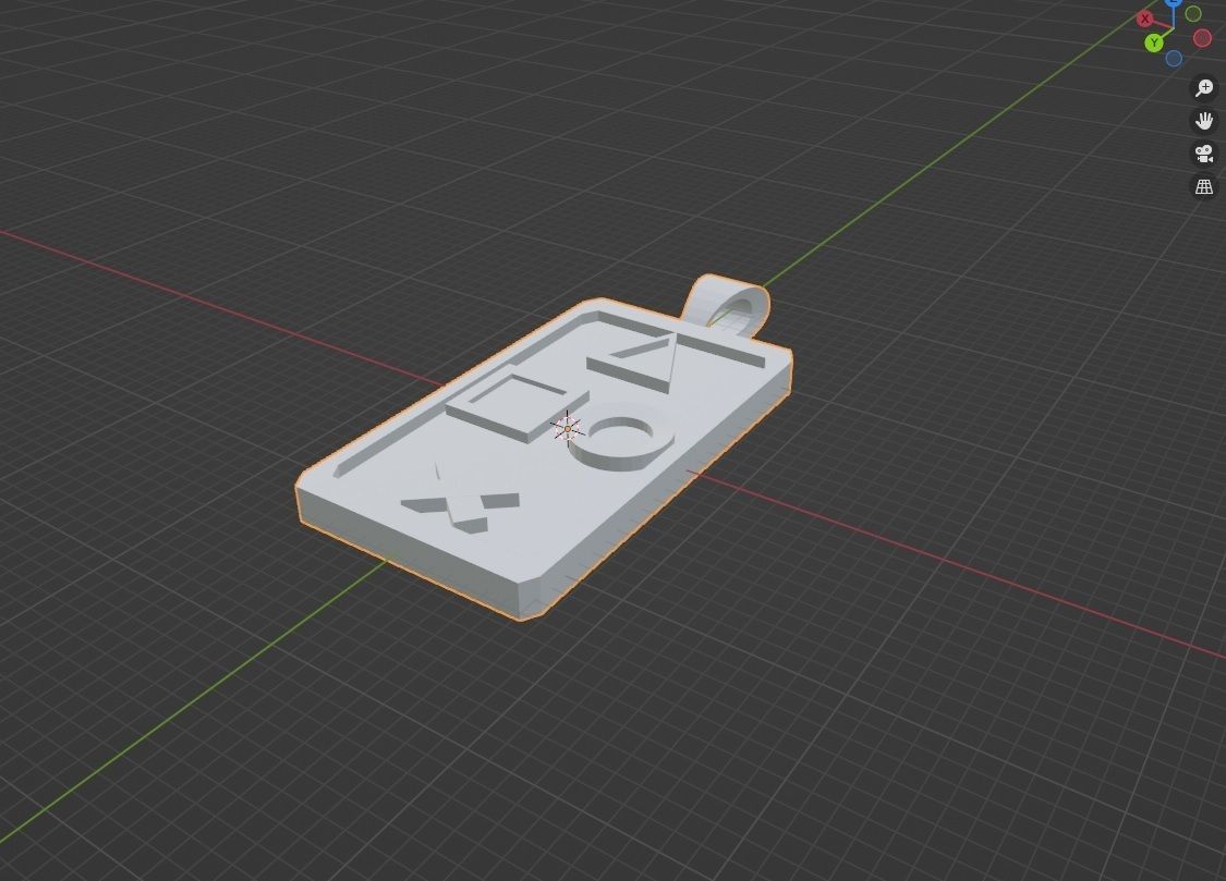 Pendant DogTag PlaystationMode  Free 3D print model_1