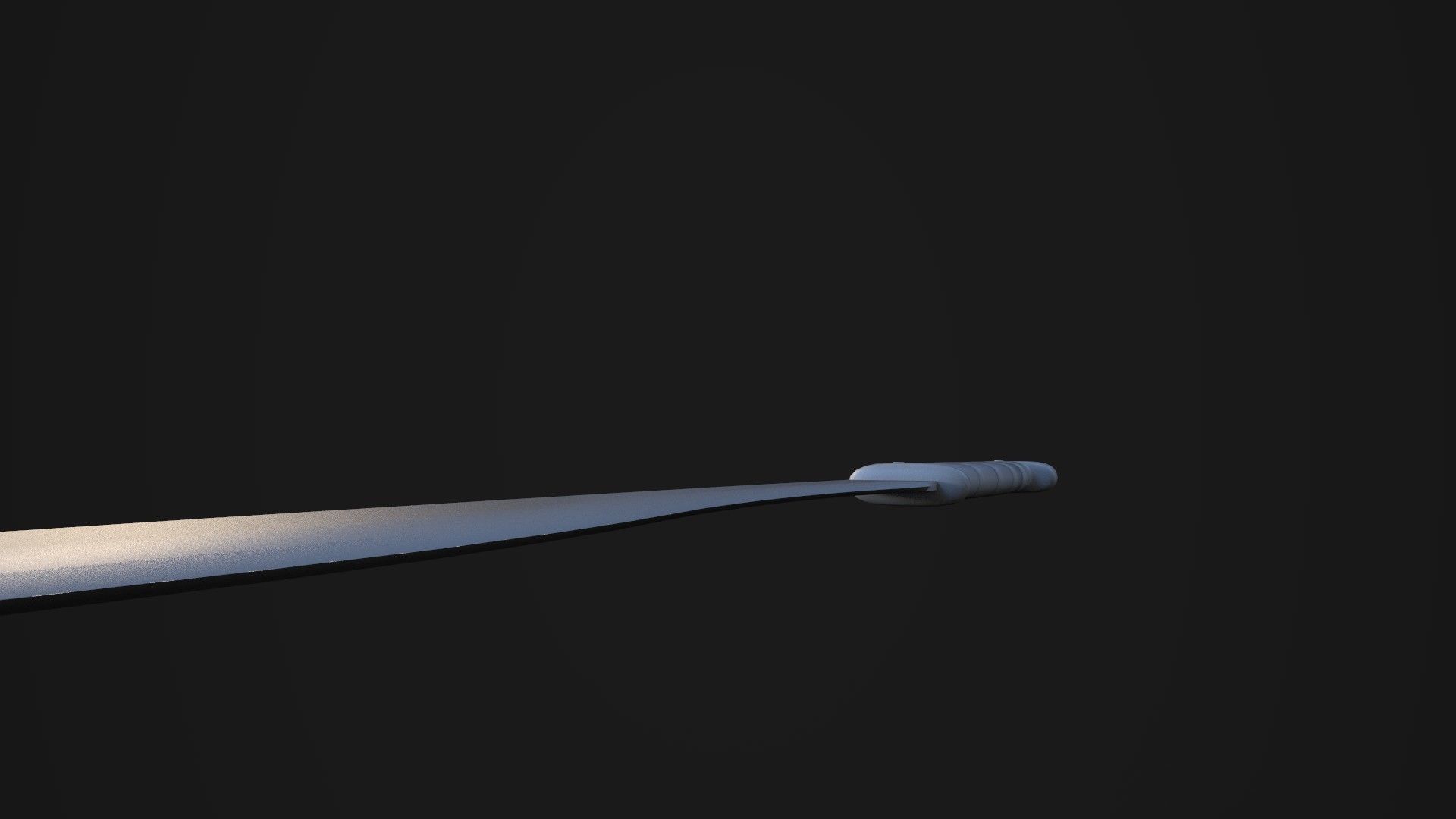 Machete knife Low-poly 3D model_14