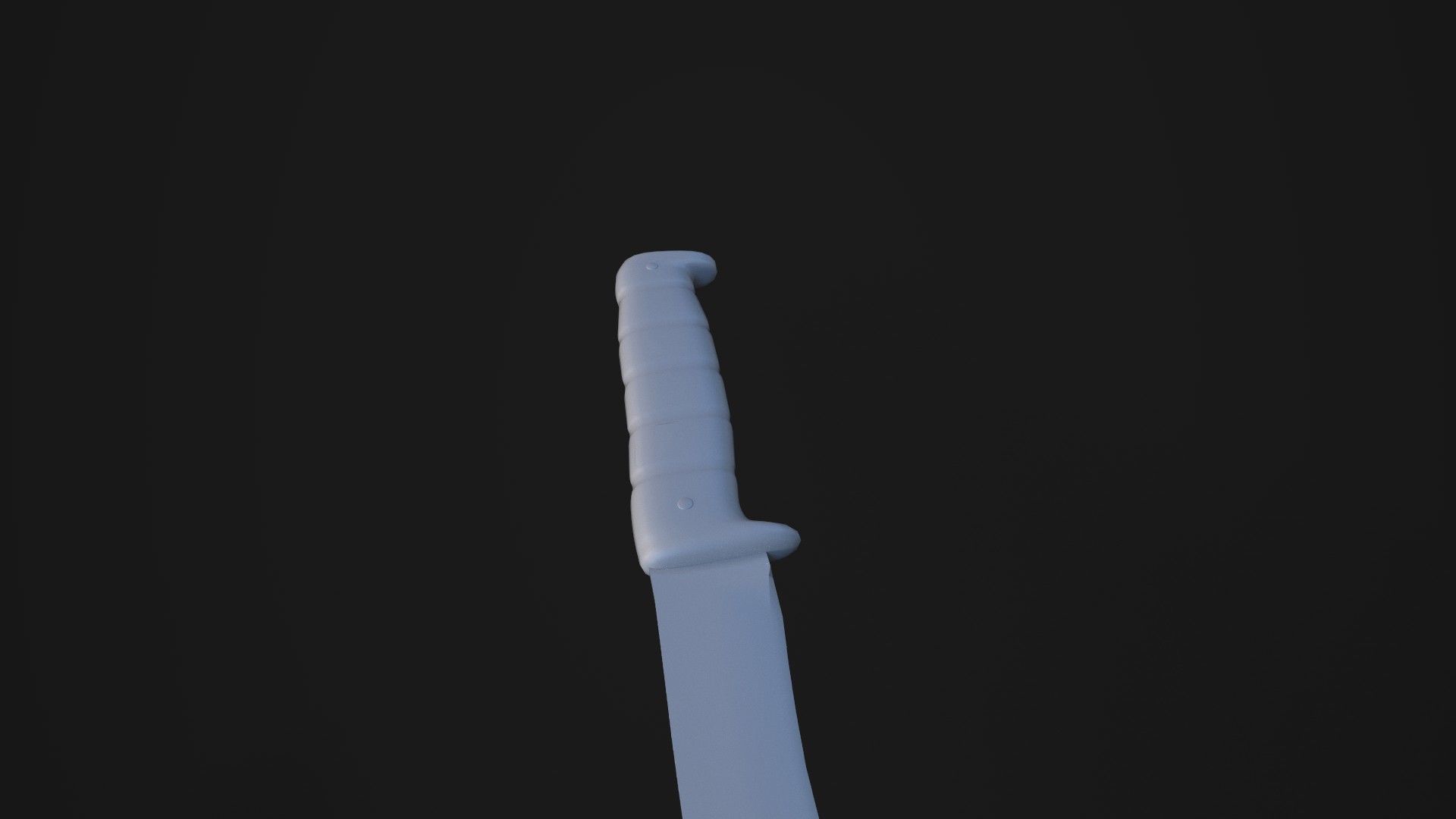Machete knife Low-poly 3D model_12