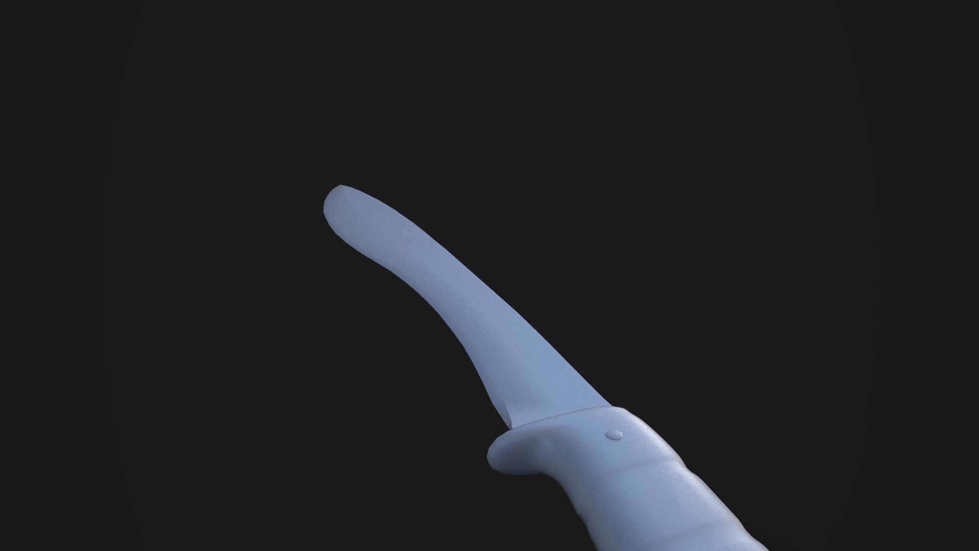 Machete knife Low-poly 3D model_13