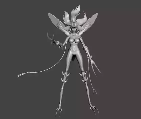 Mosquito Girl last form One punch man 3D Model