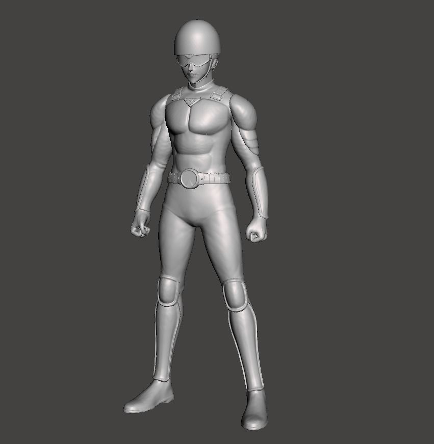 Satoru Mumen Rider One punch man 3D Model 3D print model_5
